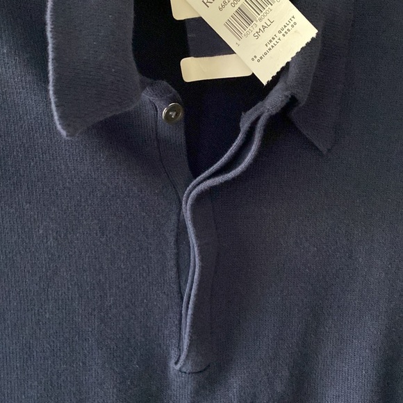 NWT Dark blue Banana Republic women’s long sleeve small cotton sweater - Picture 4 of 7